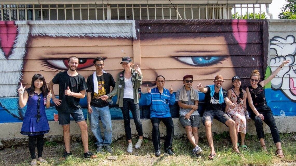 Krāsosim vienojošās sienas Bangkokā, Taizemē